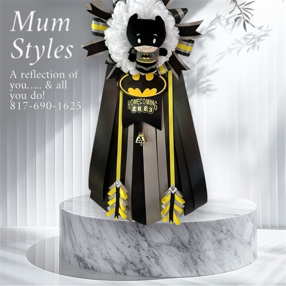 WHATAMUM Homecoming Mum Sash Pin or graduation lei custom made all colors themes - Picture 12 of 17